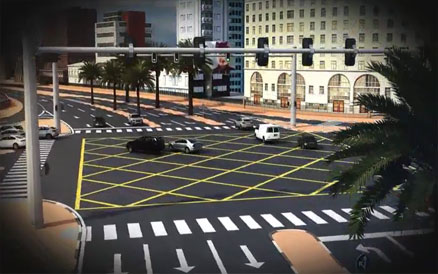 لاتعرقل حركة السير في الصندوق الأصفر