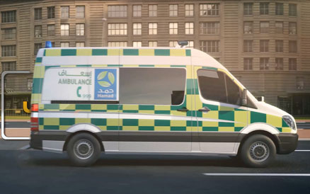 السير خلف سيارات الاسعاف سلوك مروري خاطئ