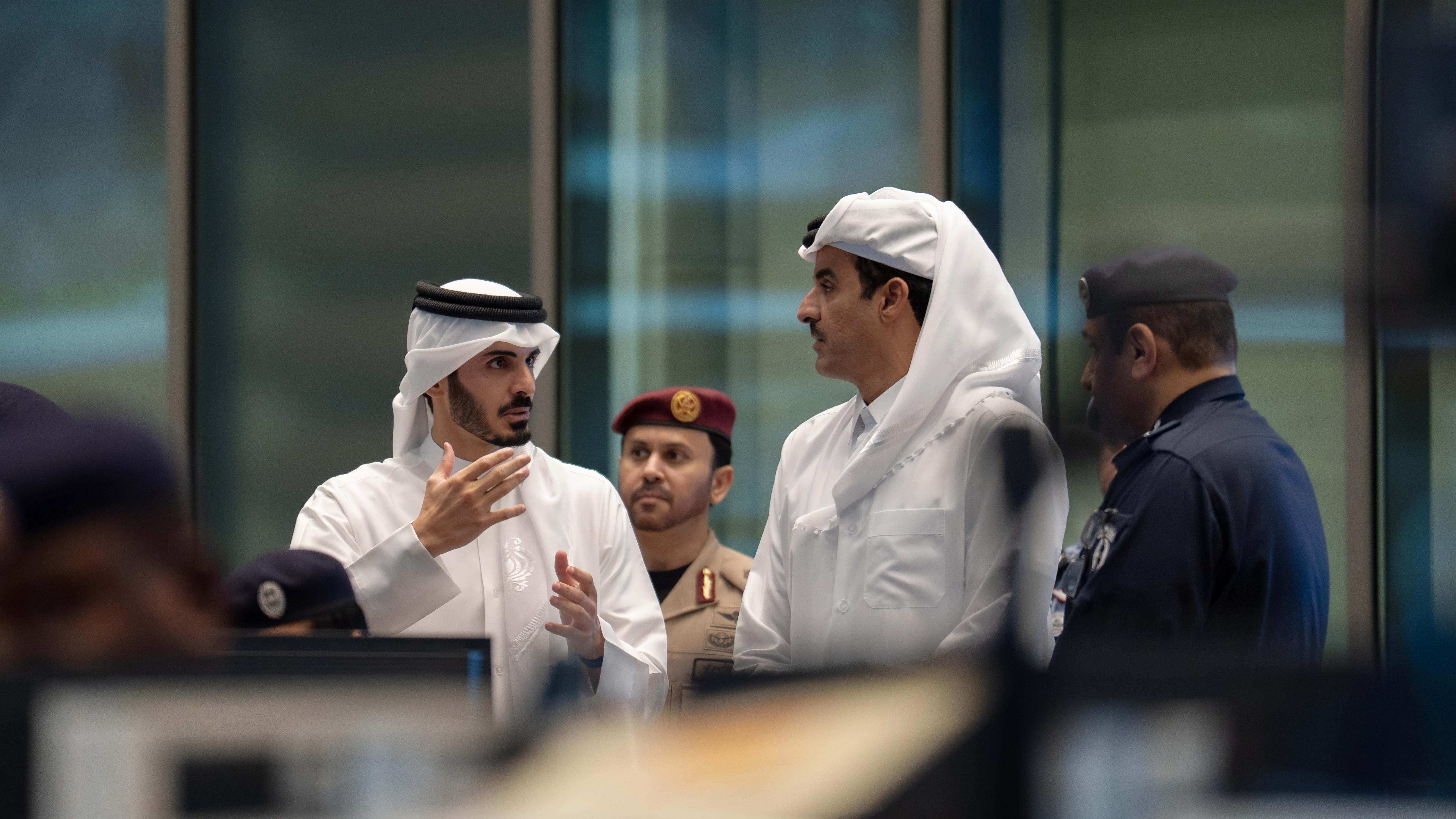 HH The Amir Visits MOI National Command Center